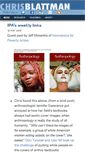 Mobile Screenshot of chrisblattman.com